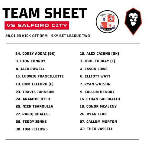 MOTM vs Salford