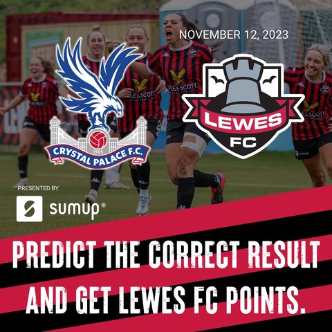 Predict the correct game result and get Lewes FC points