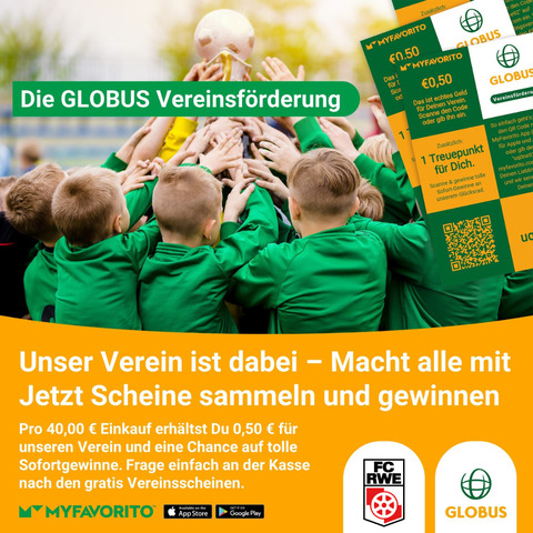 Vereinsscheine bei GLOBUS sammeln!