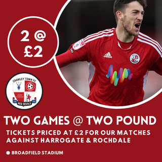 🎟️ 2@£2 TICKET CAMPAIGN ANNOUNCED + POINTS FOR YOU!