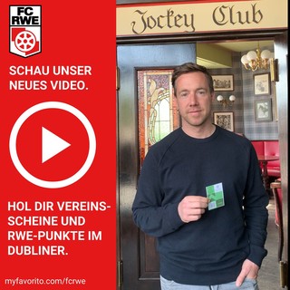 Macht's wie Fabian Gerber: Holt Euch Vereins-Scheine und RWE-Punkte im Dubliner Irish Pub