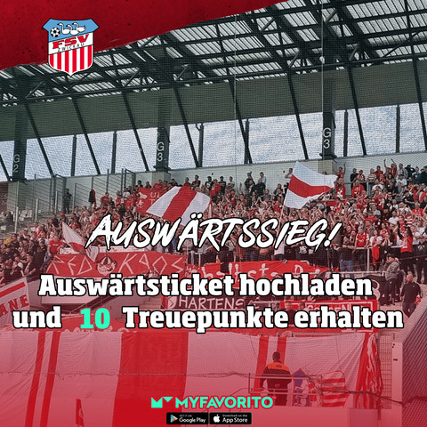 Du unterstützt unsere Rot-Weißen auch in der Ferne? Hol dir 10 FSV-Treuepunkte!