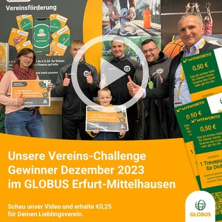 Die Gewinner der Vereins-Challenge im Dezember '23