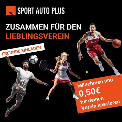 Lade deine Freunde ein und dein Verein erhält 0,50€ für jeden Supporter!