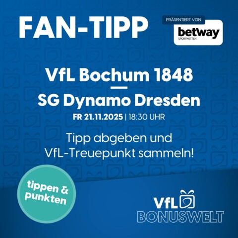 Mach mit beim 13. VfL Fan-Tipp!