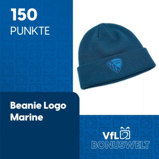 Treueprämie: Beanie Logo Marine