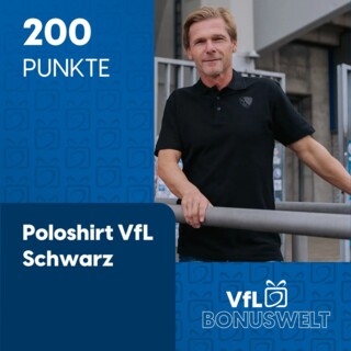 Treueprämie: Poloshirt VfL Schwarz