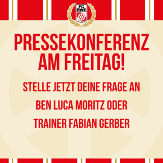 #RWEFSV: Stelle jetzt deine Frage für die Pressekonferenz! 