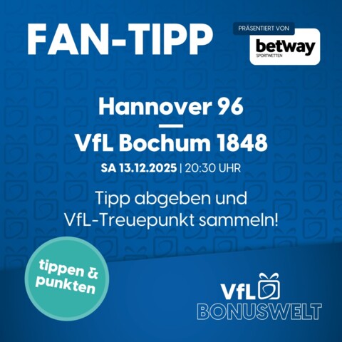 Mach mit beim 16. VfL Fan-Tipp!