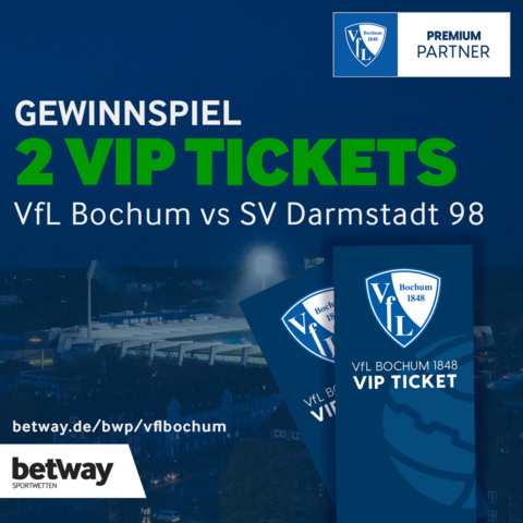 2x VIP-Tickets: VfL Bochum 1848 vs. Darmstadt 98