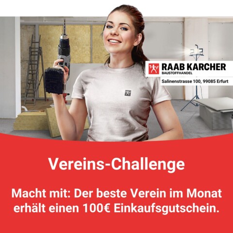 Macht mit bei unserer Raab Karcher Vereins-Challenge