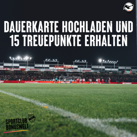 Dauerkarte hochladen und Sportclub Verl-Punkte erhalten