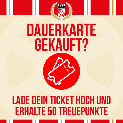 Dauerkarte hochladen und RWE-Punkte erhalten