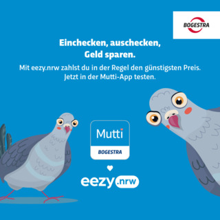 eezy.nrw | Einchecken, auschecken, Geld sparen