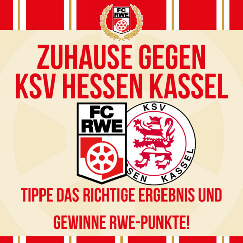 #RWEKSV: Dein Endergebnis-Tipp im Testspiel gegen den KSV Hessen Kassel!