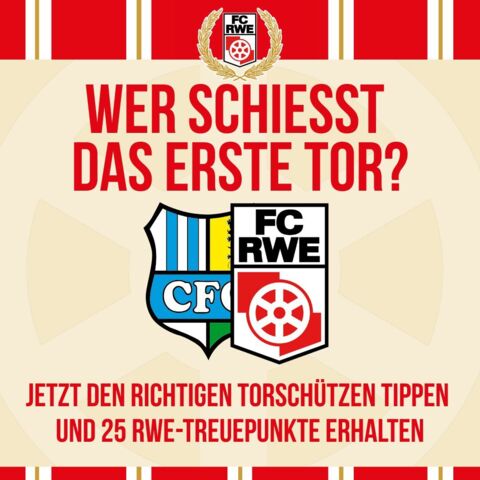  #CFCRWE: Wer schießt das erste Tor?